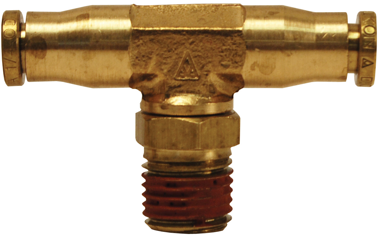 D.O.T. PUSH-IN SWIVEL MALE BRANCH TEE